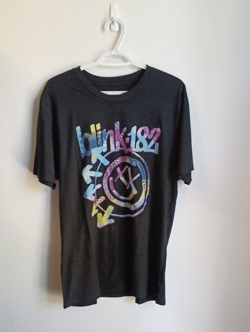 Blink 182 Smiley Face Graphic T Shirt Large Deadstock Skatecore Punk Pop Punk